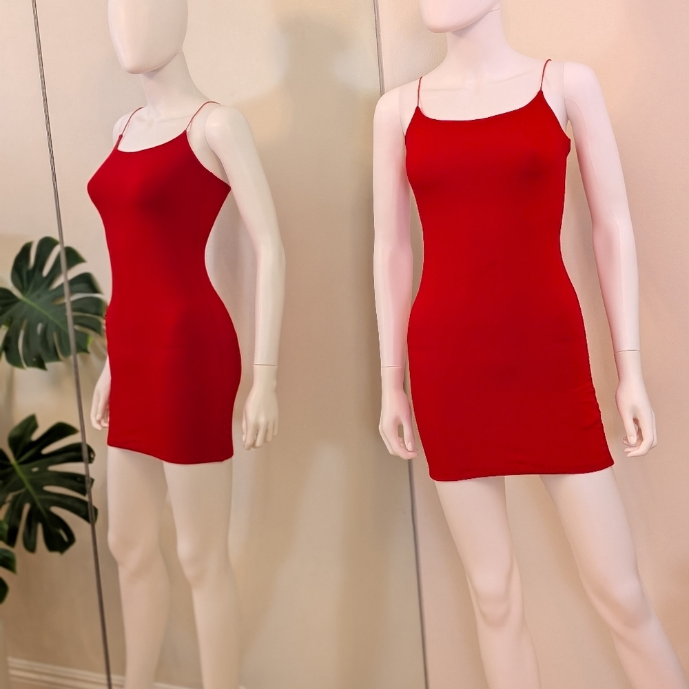 Wilfred Free Tiny Tank Mini Dress in Lillooet Red Size S